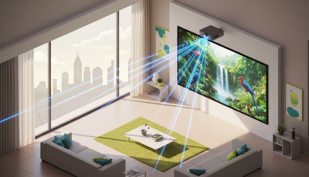 High Gain Projector Screens in Charlotte: A Strategic Guide for Bright Rooms